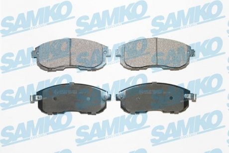 Гальмівні колодки, дискове гальмо (набір) SAMKO 5SP1606 (фото 1)