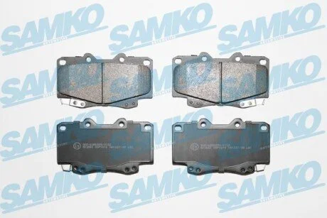 Гальмівні колодки, дискове гальмо (набір) SAMKO 5SP1610