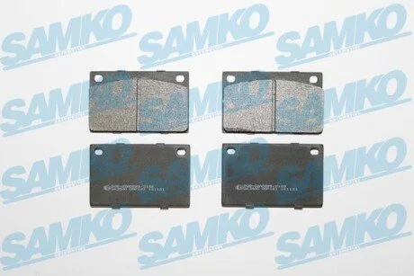 Гальмівні колодки, дискове гальмо (набір) SAMKO 5SP161 (фото 1)