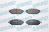 Гальмівні колодки, дискове гальмо (набір) SAMKO 5SP1629 (фото 1)