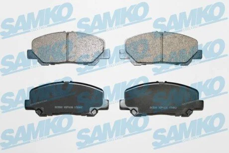 Гальмівні колодки, дискове гальмо (набір) SAMKO 5SP1636 (фото 1)