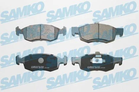 Гальмівні колодки, дискове гальмо (набір) SAMKO 5SP1654