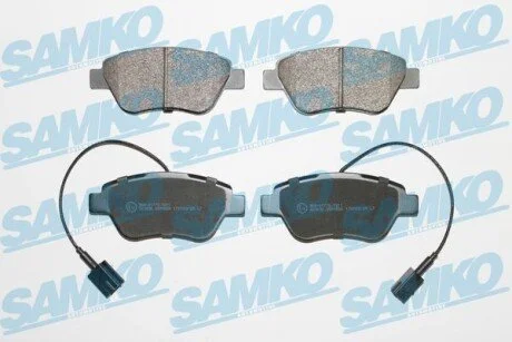 Гальмівні колодки, дискове гальмо (набір) SAMKO 5SP1656