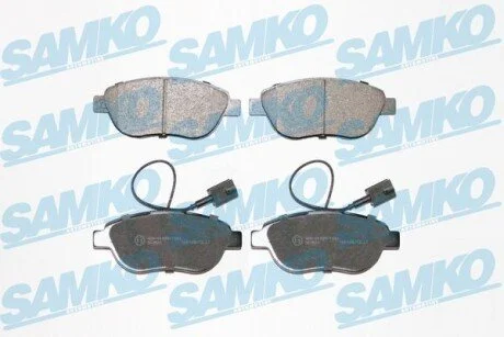 Гальмівні колодки, дискове гальмо (набір) SAMKO 5SP1657