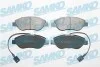 Гальмівні колодки, дискове гальмо (набір) SAMKO 5SP1658 (фото 1)