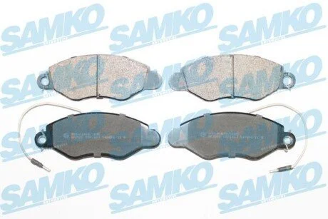 Гальмівні колодки, дискове гальмо (набір) SAMKO 5SP1663
