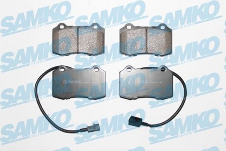 Гальмівні колодки, дискове гальмо (набір) SAMKO 5SP1665