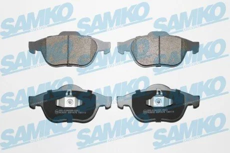 Гальмівні колодки, дискове гальмо (набір) SAMKO 5SP1678