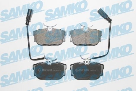 Комплект гальмівних колодок задн SAMKO 5SP1699 (фото 1)