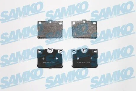 Гальмівні колодки, дискове гальмо (набір) SAMKO 5SP169 (фото 1)