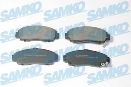 Колодки гальмівні (передні) Honda Accord/Civic 00- (Nissin) (148.8x58.5x17) R15 SAMKO 5SP1840