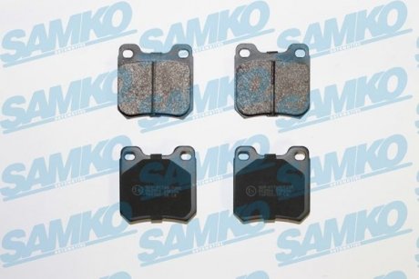 Гальмівні колодки, дискове гальмо (набір) SAMKO 5SP206 (фото 1)