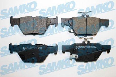 Колодки гальмівні (задні) Subaru Impreza/Outback/Legacy 14- (Akebono) Q+ SAMKO 5SP2097 (фото 1)