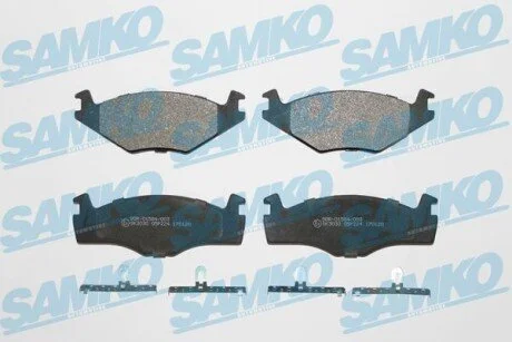 Гальмівні колодки, дискове гальмо (набір) SAMKO 5SP224