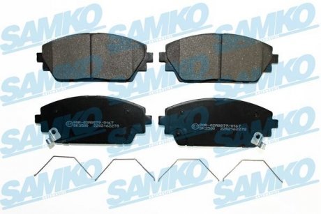 Колодки гальмівні (передні) Mazda 3 19- SAMKO 5SP2278 (фото 1)