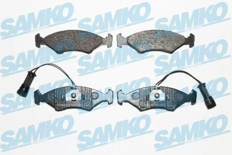 Гальмівні колодки, дискове гальмо (набір) SAMKO 5SP242