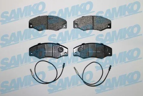 Гальмівні колодки, дискове гальмо (набір) SAMKO 5SP276 (фото 1)