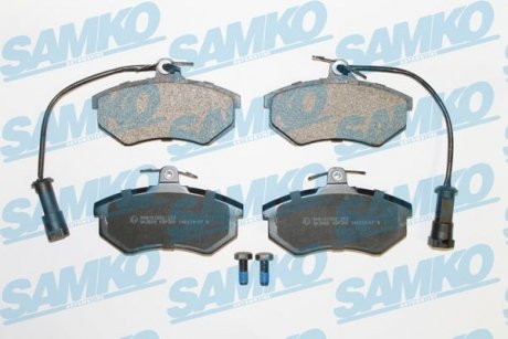 Гальмівні колодки, дискове гальмо (набір) SAMKO 5SP300 (фото 1)