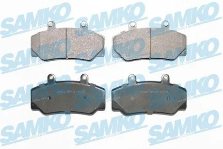 Гальмівні колодки, дискове гальмо (набір) SAMKO 5SP318 (фото 1)