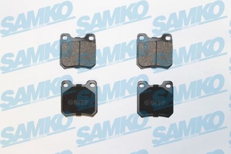 Гальмівні колодки, дискове гальмо (набір) SAMKO 5SP334 (фото 1)