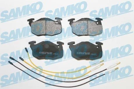 Гальмівні колодки, дискове гальмо (набір) SAMKO 5SP384