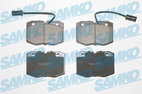 Гальмівні колодки, дискове гальмо (набір) SAMKO 5SP388 (фото 1)