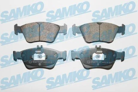 Гальмівні колодки, дискове гальмо (набір) SAMKO 5SP409