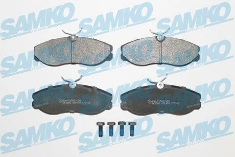 Гальмівні колодки, дискове гальмо (набір) SAMKO 5SP470