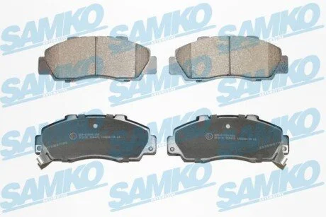 Гальмівні колодки, дискове гальмо (набір) SAMKO 5SP472