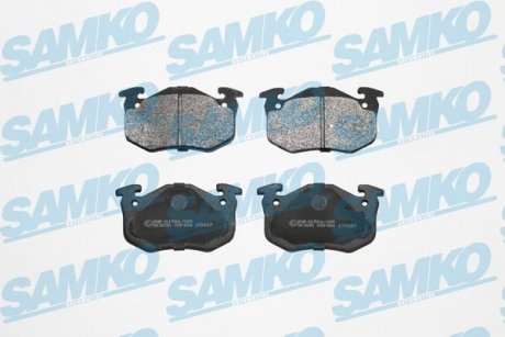 Гальмівні колодки, дискове гальмо (набір) SAMKO 5SP484 (фото 1)