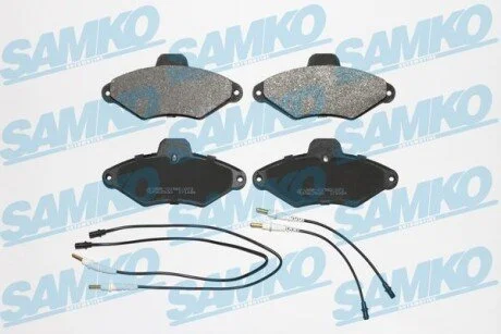 Гальмівні колодки, дискове гальмо (набір) SAMKO 5SP487