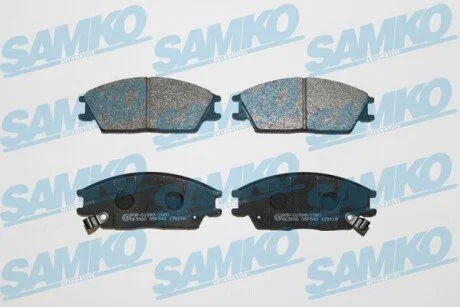 Гальмівні колодки, дискове гальмо (набір) SAMKO 5SP542