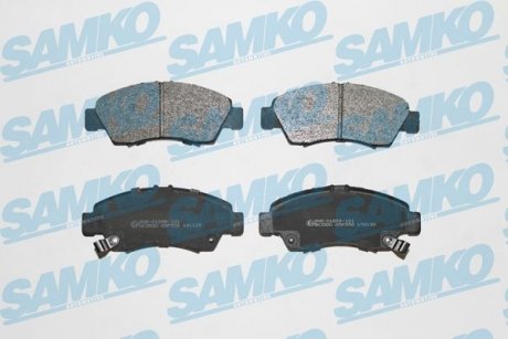 Гальмівні колодки, дискове гальмо (набір) SAMKO 5SP558 (фото 1)