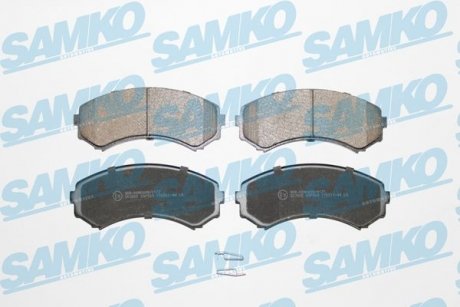 Гальмівні колодки, дискове гальмо (набір) SAMKO 5SP569