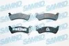 Гальмівні колодки, дискове гальмо (набір) SAMKO 5SP595 (фото 1)