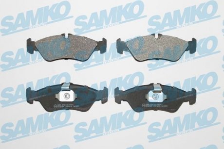 Гальмівні колодки, дискове гальмо (набір) SAMKO 5SP610 (фото 1)