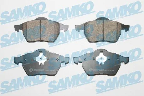 Гальмівні колодки, дискове гальмо (набір) SAMKO 5SP612