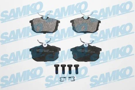 Гальмівні колодки, дискове гальмо (набір) SAMKO 5SP621