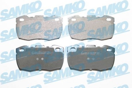 Гальмівні колодки, дискове гальмо (набір) SAMKO 5SP626 (фото 1)