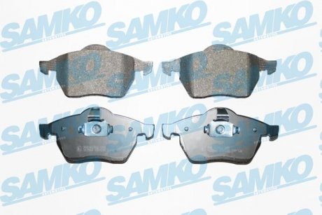 Гальмівні колодки, дискове гальмо (набір) SAMKO 5SP635 (фото 1)