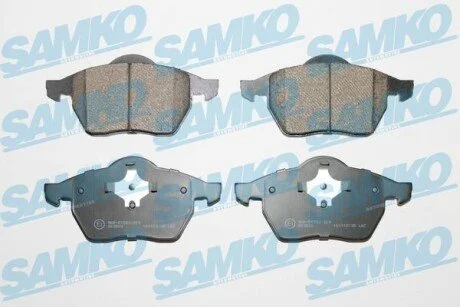 Гальмівні колодки, дискове гальмо (набір) SAMKO 5SP639