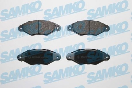 Гальмівні колодки, дискове гальмо (набір) SAMKO 5SP662 (фото 1)