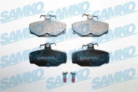 Гальмівні колодки, дискове гальмо (набір) SAMKO 5SP677