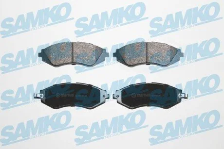Гальмівні колодки, дискове гальмо (набір) SAMKO 5SP682
