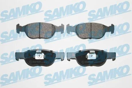 Гальмівні колодки, дискове гальмо (набір) SAMKO 5SP687