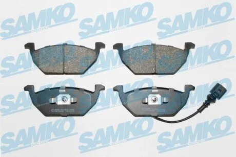 Гальмівні колодки, дискове гальмо (набір) SAMKO 5SP692
