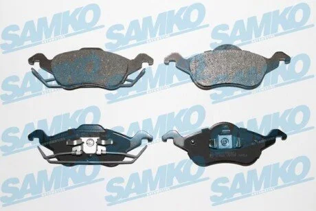 Гальмівні колодки, дискове гальмо (набір) SAMKO 5SP696