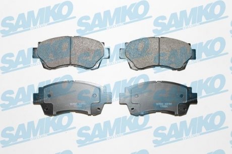 Гальмівні колодки, дискове гальмо (набір) SAMKO 5SP701 (фото 1)