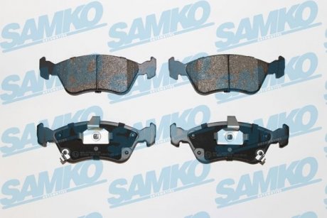 Гальмівні колодки, дискове гальмо (набір) SAMKO 5SP709 (фото 1)