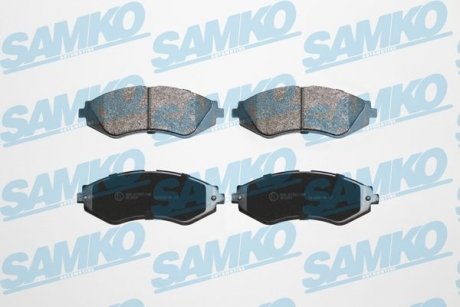 Гальмівні колодки, дискове гальмо (набір) SAMKO 5SP710 (фото 1)